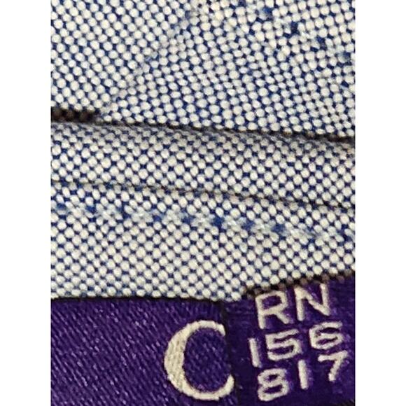 CARROTS By Anwar Carrots Blue Button Down Long Sleeve Arm Logo Shirt -Size Large - Picture 8 of 8